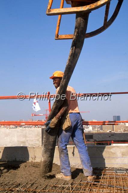 Chantier RATP Paris 08.JPG - Chantier de la RATP, construction du siège social entre 1993 et 1994, quai de la Rapée, Paris 12e